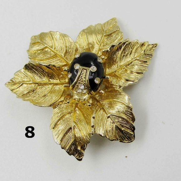 St. John Jewelry New St John Knits Vintage Pin Ladybug Brooch Black